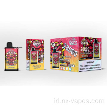 Bang 28k puffs sekali pakai vape nic 0% 5%